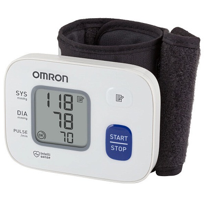 Тонометр OMRON мод. RS2 (HEM-6121-RU) на запястье (измер. артер. давления и частоты пульса автомат.)